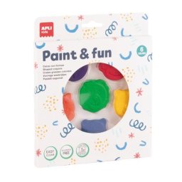 APLI Zsírkréta, állat formájú, APLI Kids "Paint & fun", 6 különböző szín