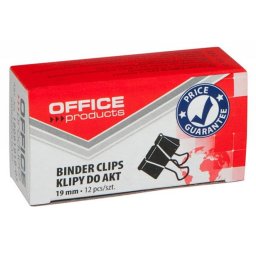 OFFICE PRODUCTS Bindercsipesz, 19 mm, OFFICE PRODUCTS, fekete