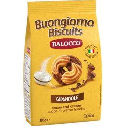 BALOCCO Reggeliző keksz, 350 g BALOCCO "Girandole", kakaós-tejszínes