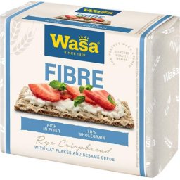 WASA Ropogós kenyér, teljes kiőrlésű lisztből, 230 g, WASA "Fibre"