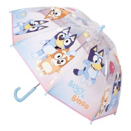 Bluey gyerek átlátszó esernyő 71 cm rózsaszín