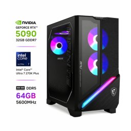 MSI MPG Infinite X3 AI / NVIDIA GeForce RTX 5090 32GB / Intel Core Ultra 7 270K Plus / 64GB DDR5 5600MHz