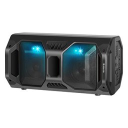 Defender Speaker Rage, Li-Ion, 2.0, 50W, fekete, hangerőszabályzó, LED háttérvilágítás, BT 5.0, TWS, távirányító, 45Hz