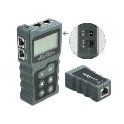 Delock LCD kábelvizsgáló RJ45 / PoE / DC