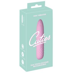 Cuties Mini vibrátor 10 mód, USB-töltés 10,5 cm rózsaszín