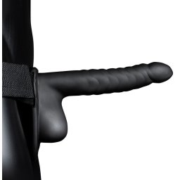 Hollow Strap – bordázott dildó, 16 x 4 cm