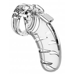 ManCage Chastity Cage Model 03 – átlátszó férfi önmegtartózkodó ketrec