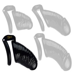 Worle – elegáns fekete férfi önuralmi ketrec 9 x 3,3 cm