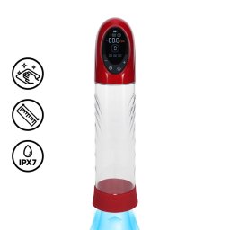 Cyberpulse – prémium péniszpumpa 21 x 6 cm, piros