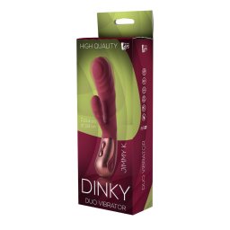 Dinky Duo vibrátor Kettős motor 3 sebesség 7 ritmus 19,4 cm fekete