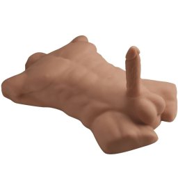 Silexd Realisztikus férfi törzs dildóval vízálló karamell 54 cm