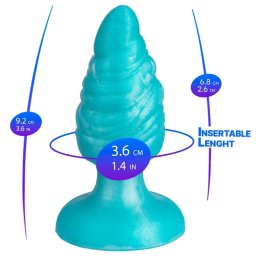 Silexd Anál plug Thermoreaktív, folyékony szilikon 9,2 cm kék