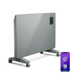 Klarstein Bansin Smart 1500 konvektoros hősugárzó, 1500 W, Alkalmazás, 5- 50 °C, LED kijelző, Érintőképernyő (ACO14-Bansin1500WG)
