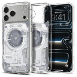 Spigen Ultra Hybrid MagFit Apple iPhone 18 Pro Max / 17 Pro Max tok, MagSafe, Zero One, fehér