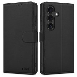 Tech-Protect Wallet Samsung Galaxy S26 FE flip / kinyitható tok, fekete