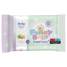 Funny Baby Total Care 72 lapos baba törlőkendő mandulaolajjal és aloe vera kivonattal