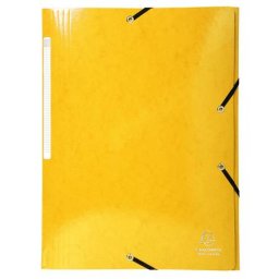 EXACOMPTA Gumis, mappa, karton, A4, EXACOMPTA "Iderama", sárga