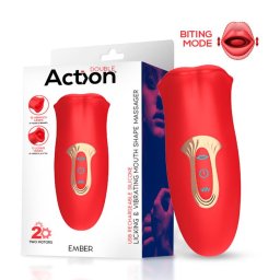 Action - Ember vibrációs nyelvecskés csiklóizgató száj