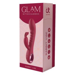 Glam Vibrátor Kettős stimuláció 22 cm rózsaszín