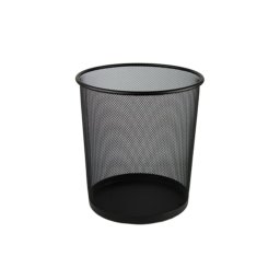Fémhálós papírkosár 15 liter 26x28cm, közepes Evoffice fekete