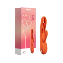 Honey Play Box Terri - App-vezérelt csiklókaros vibrátor (narancs)