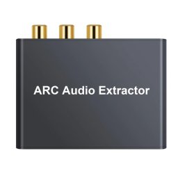 HDMI ARC audio leválasztó, 192Khz, digitális és analóg hang kimenet