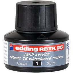 Edding BTK25 fekete tinta 25 ml tábla jelölőkhöz