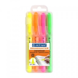 Highlighter Centropen 2822/4 4 színű ékcsúcs szélessége 1-3mm