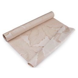 Szatén asztali futó lux 3D levelek, szélessége 48 cm