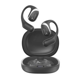 LENOVO ERAZER X9 bluetooth fülhallgató SZTEREO (v5.4, TWS, fülre akasztható, zajszűrő, mikrofon, IPX4 + töltőtok) FEKETE