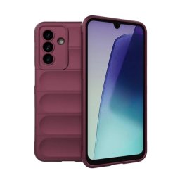 Szilikon telefonvédő (ütésállóság, kameravédő, 3D) BORDÓ Samsung Galaxy A17 5G (SM-A176)