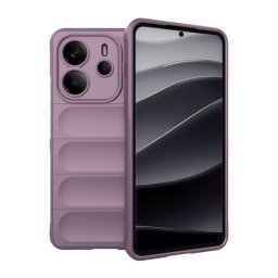 Szilikon telefonvédő (ütésállóság, kameravédő, 3D) LILA Xiaomi Redmi Note 14 4G