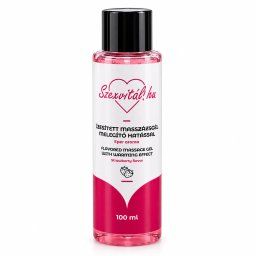 Szexvitál Epres, melegítő hatású masszázsgél – 100 ml