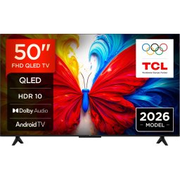 TCL 50" 50S5L Smart LED Televízió, 126 cm, FHD, QLED, HDR10, Android TV