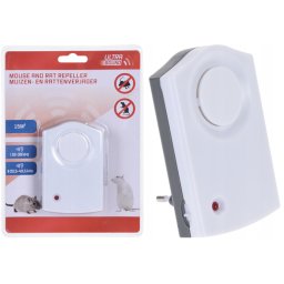 Ultrahangos egér- és patkányriasztó elektromos non-invazív, konnektoros, 7,5 x 7 cm