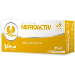 VetFood Nefroactiv vesefunkciót támogató kapszula kutyáknak és macskáknak 60 db