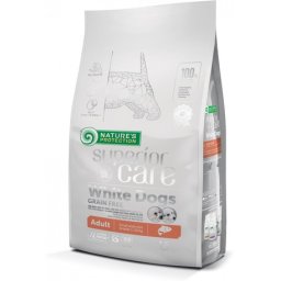 Nature's Protection Superior Care White Dogs Grain Free Adult Small & Mini Breeds Salmon 1.5kg