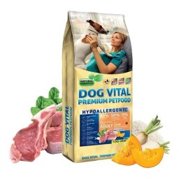 Dog Vital hipoallergén adult medium & maxi kutyaszáraztáp báránnyal, spenóttal és sütőtökkel 14kg
