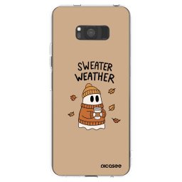 Átlátszó szilikon tok az alábbi mobiltelefonokra Samsung Galaxy S8 G950F - Sweater ghost