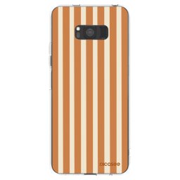 Átlátszó szilikon tok az alábbi mobiltelefonokra Samsung Galaxy S8 G950F - Orange lines