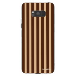 Átlátszó szilikon tok az alábbi mobiltelefonokra Samsung Galaxy S8 G950F - Brown lines