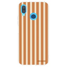 Átlátszó szilikon tok az alábbi mobiltelefonokra Huawei P20 Lite - Orange lines