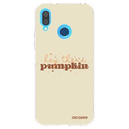 Átlátszó szilikon tok az alábbi mobiltelefonokra Huawei P20 Lite - Hey there pumpkin