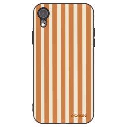 Fekete szilikon tok az alábbi mobiltelefonokra Apple iPhone XR - Orange lines