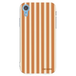 Átlátszó szilikon tok az alábbi mobiltelefonokra Apple iPhone XR - Orange lines
