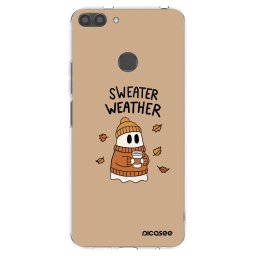Átlátszó szilikon tok az alábbi mobiltelefonokra Huawei P Smart - Sweater ghost