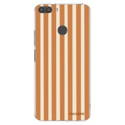 Átlátszó szilikon tok az alábbi mobiltelefonokra Huawei P Smart - Orange lines
