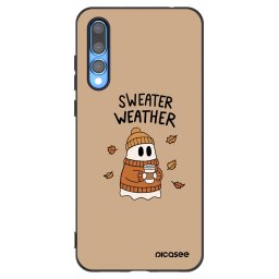 Fekete szilikon tok az alábbi mobiltelefonokra Huawei P20 Pro - Sweater ghost