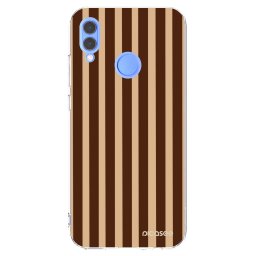 Átlátszó szilikon tok az alábbi mobiltelefonokra Huawei P Smart 2019 - Brown lines