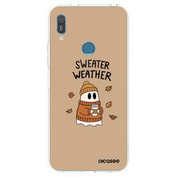 Átlátszó szilikon tok az alábbi mobiltelefonokra Huawei Y6 2019 - Sweater ghost